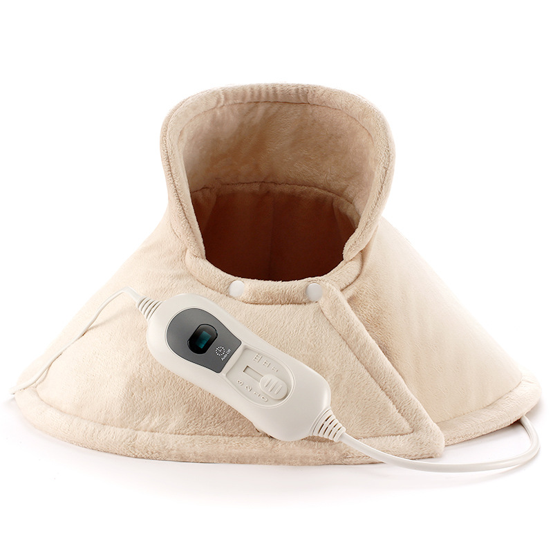 Poduszka grzewcza łagodzi bóle szyi i ramion dzięki 3 ustawieniom temperatury i zabezpieczeniu przed przegrzaniem