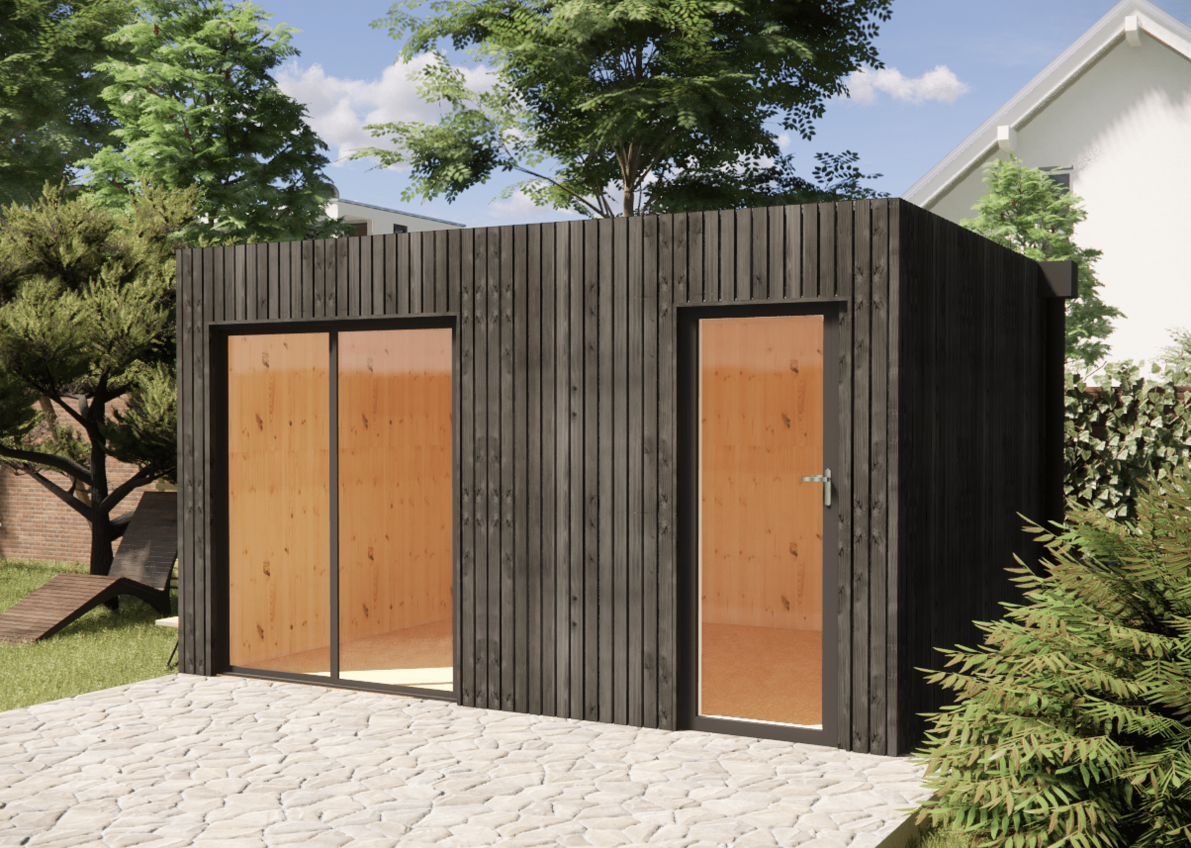 Tiny house ossature bois en bois 4,4 x 3,5 x 2,7 m / menuiseries alu k-line - 6