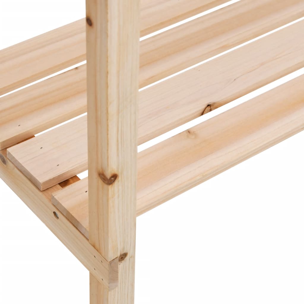 Table à plantes avec étagères 78 x 38 x 82,5 cm en bois de sapin massif - 8