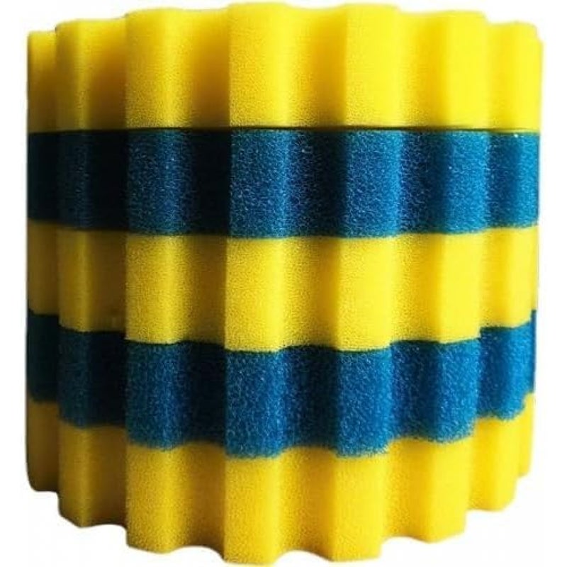 Gąbki filtrujące CPF-10000 do filtra stawowego, gąbka filtrująca zamienna, 3 drobne gąbki żółte i 2 grube gąbki niebieskie (Ø 26 cm)