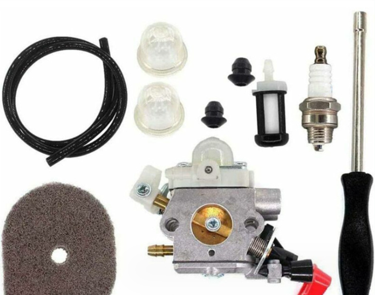 Zestaw korka wlewu oleju, filtra powietrza i gaźnika do FS50, FS50C, HT56, HT56C, KM56, KM56C, KN56, FS56, FS56C, FS70, FS70C, FS70 – zamiennik