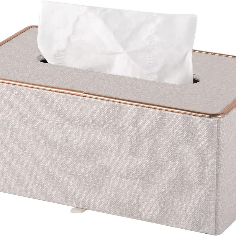 Kwadratowe pudełko na chusteczki, skórzane pudełko na chusteczki, dozownik chusteczek z magnetycznym mocowaniem, idealne do biura, hotelu i restaurac