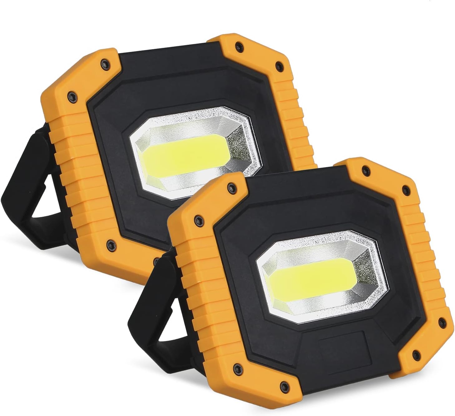 Lampe Frontale Rechargeable Smiling Shark TS-2 - 2400mAh, Projecteur Orientable, Capteur De Mouvement (Pack De 2) - 9