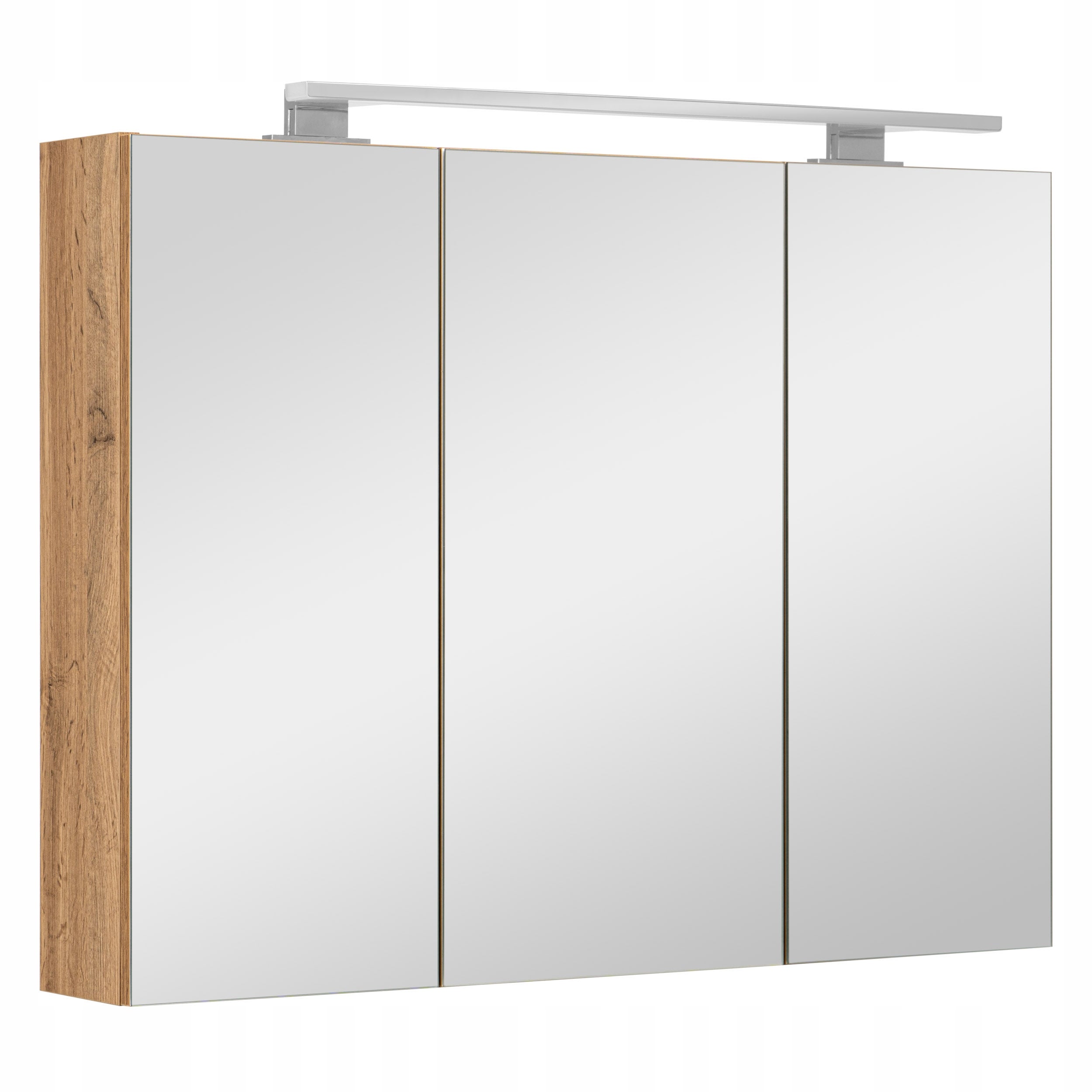 Szafka łazienkowa z lustrem oświetleniem lampką led lustrzana wisząca 80 cm