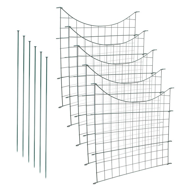 Bordatura Da Giardino Con Punte 100x20cm 35m Fai Da Te Recinzione Per Prato In Metallo Zincato Nero Recinzione Per Percorso Recinzione Per Prato Nera 96571076
