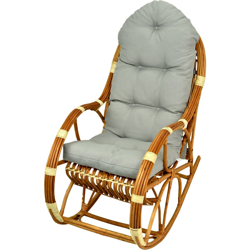 Poduszka na fotel bujany rattanowy AMPO szary 1 szt.