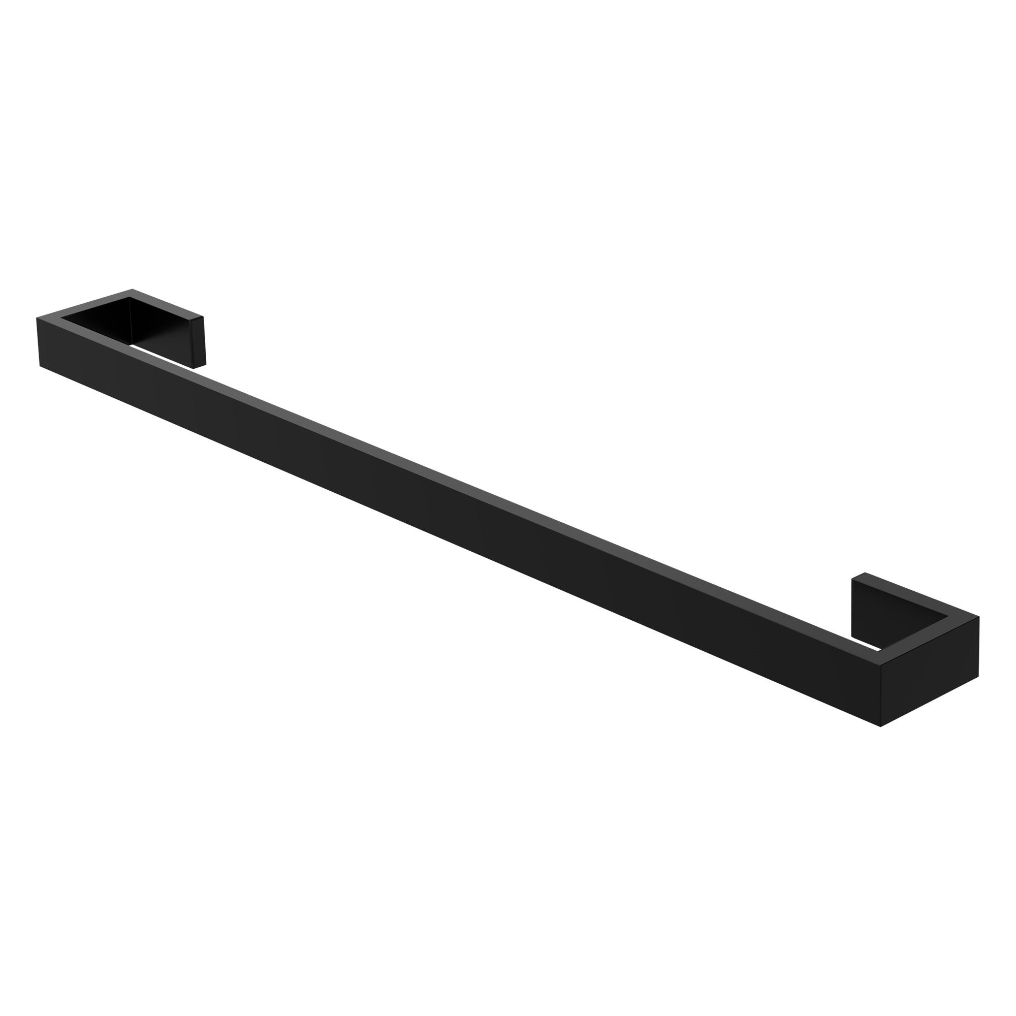 ML-Design wieszak na reczniki bez wiercenia 62cm, czarny, wykonany ze stali, montaz scienny, samoprzylepny wieszak na reczniki do lazienki i kuchni,