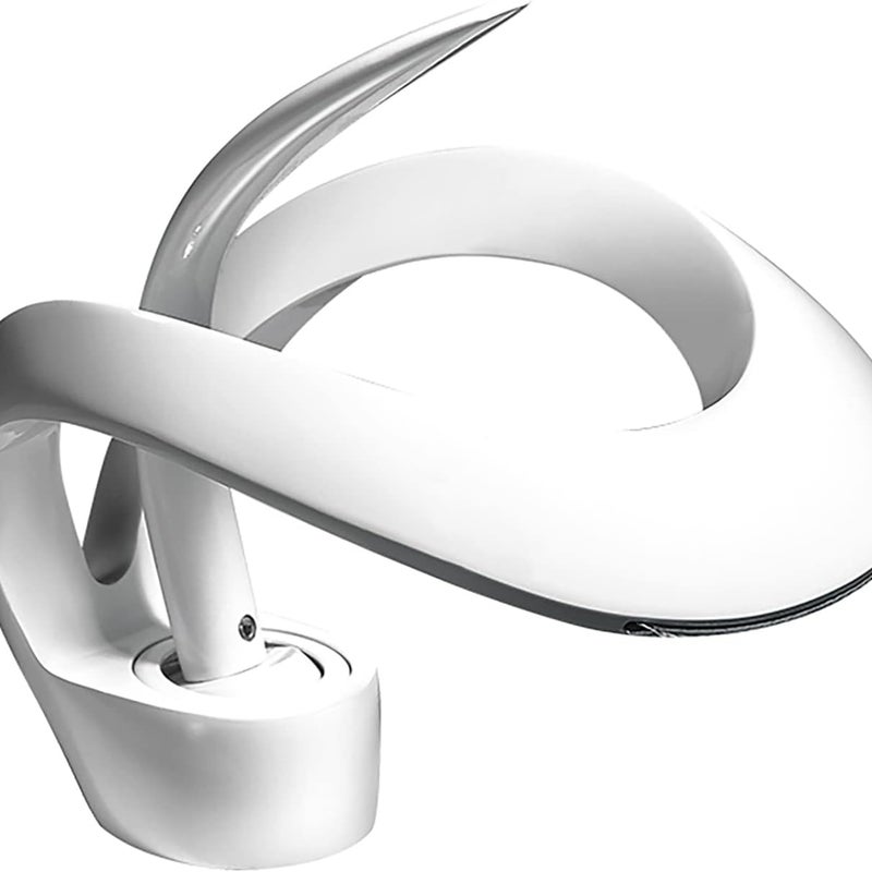 Bateria łazienkowa wodospadowa, regulowana, z mieszaczem wody ciepłej i zimnej, bateria łazienkowa, biała, z wężem wodnym