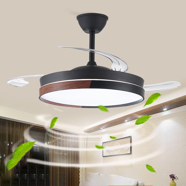 Ventilatore Da Soffitto Con LED - 132 Cm, 6 Velocità, 3 Luci, Telecomando, Noce - Foto 4