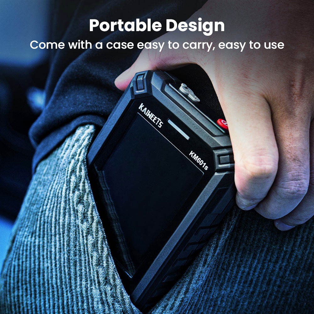 Multimètre Numérique KAIWEETS KM601S - 10000 Points True-RMS - Mode Smart/Manuel, Lampe Torche - Noir - 2