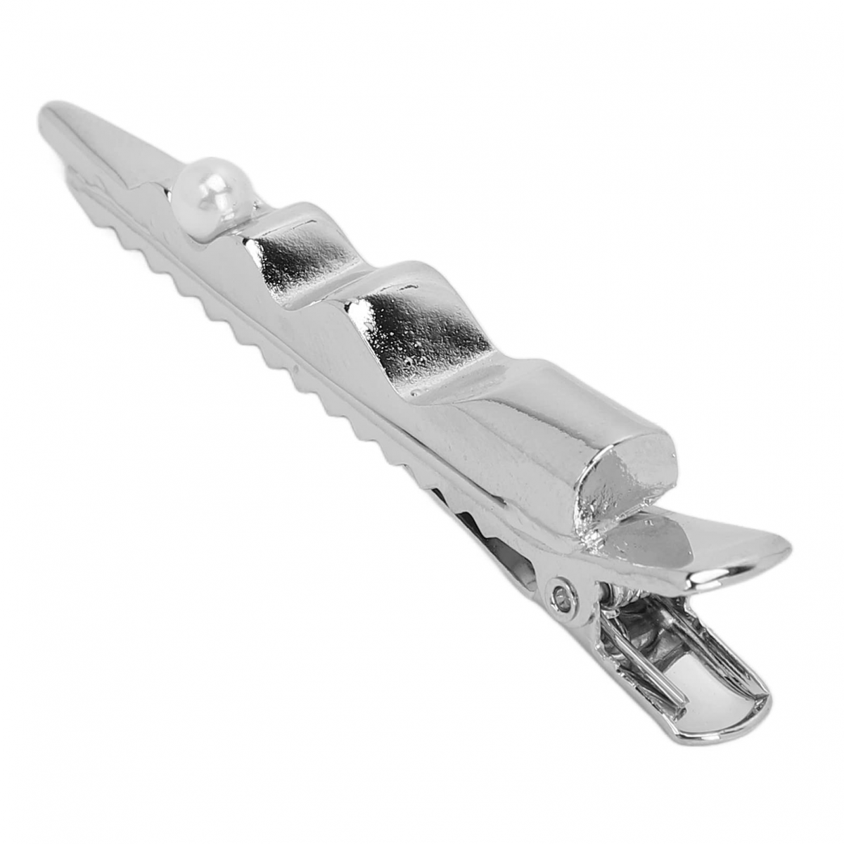 Clemă de păr metalică ondulată cu model de cioc de rață - Accesorii unice pentru coafat - COMFORTXL