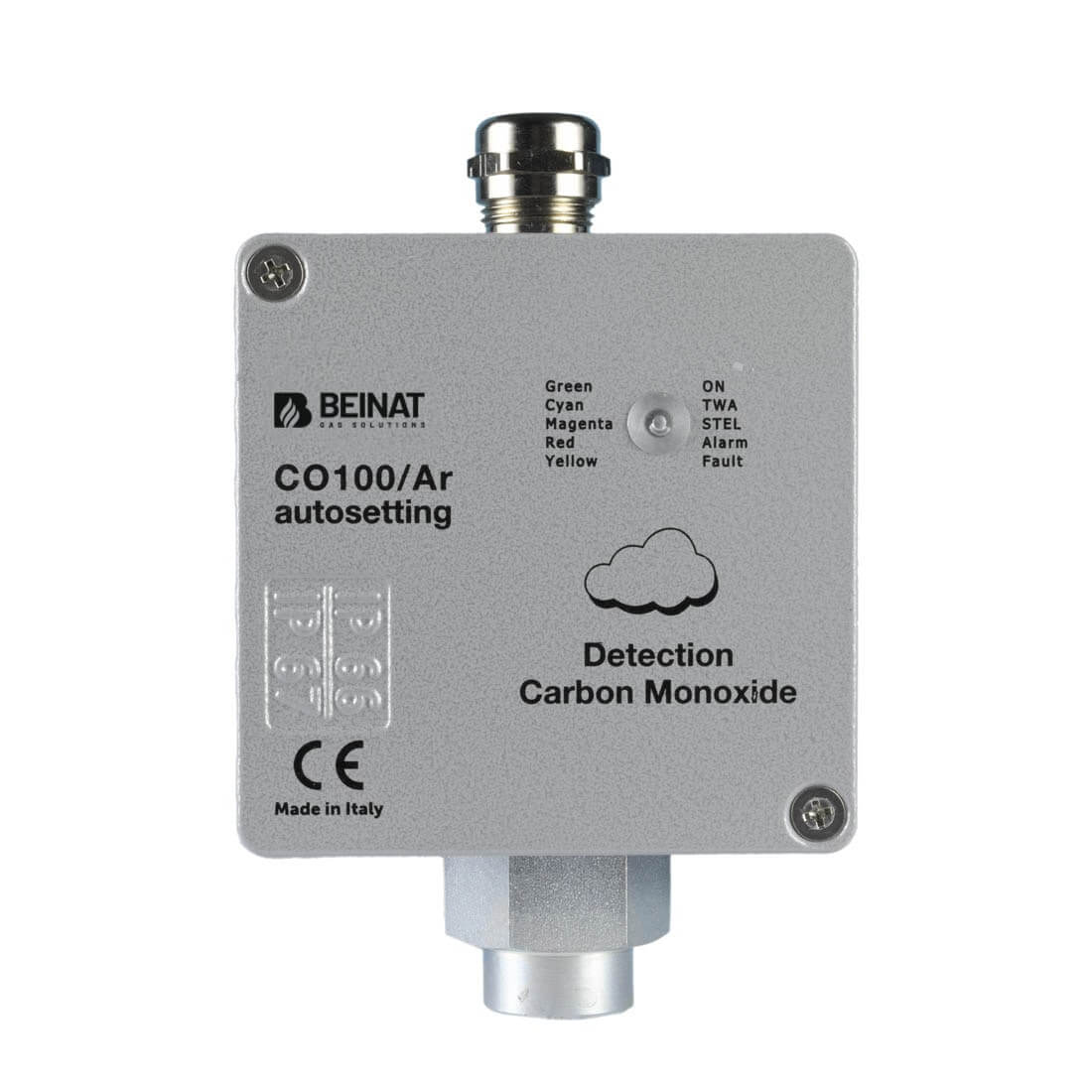 Detektor gazu IP66 z elektrochemicznym czujnikiem tlenku węgla CO100/Ar - Beinat