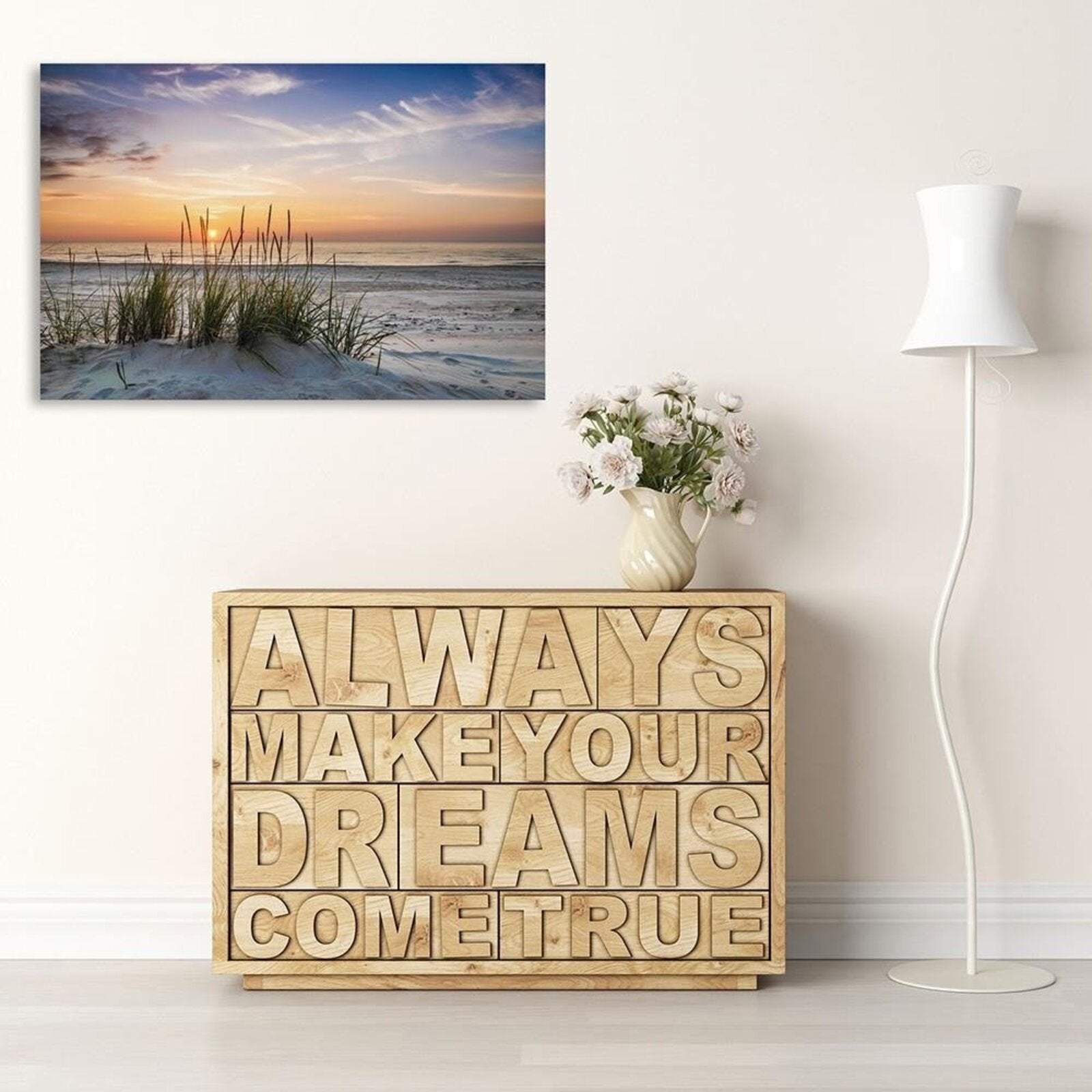 Tableau herbe sur la plage - 40 x 60 cm - 4