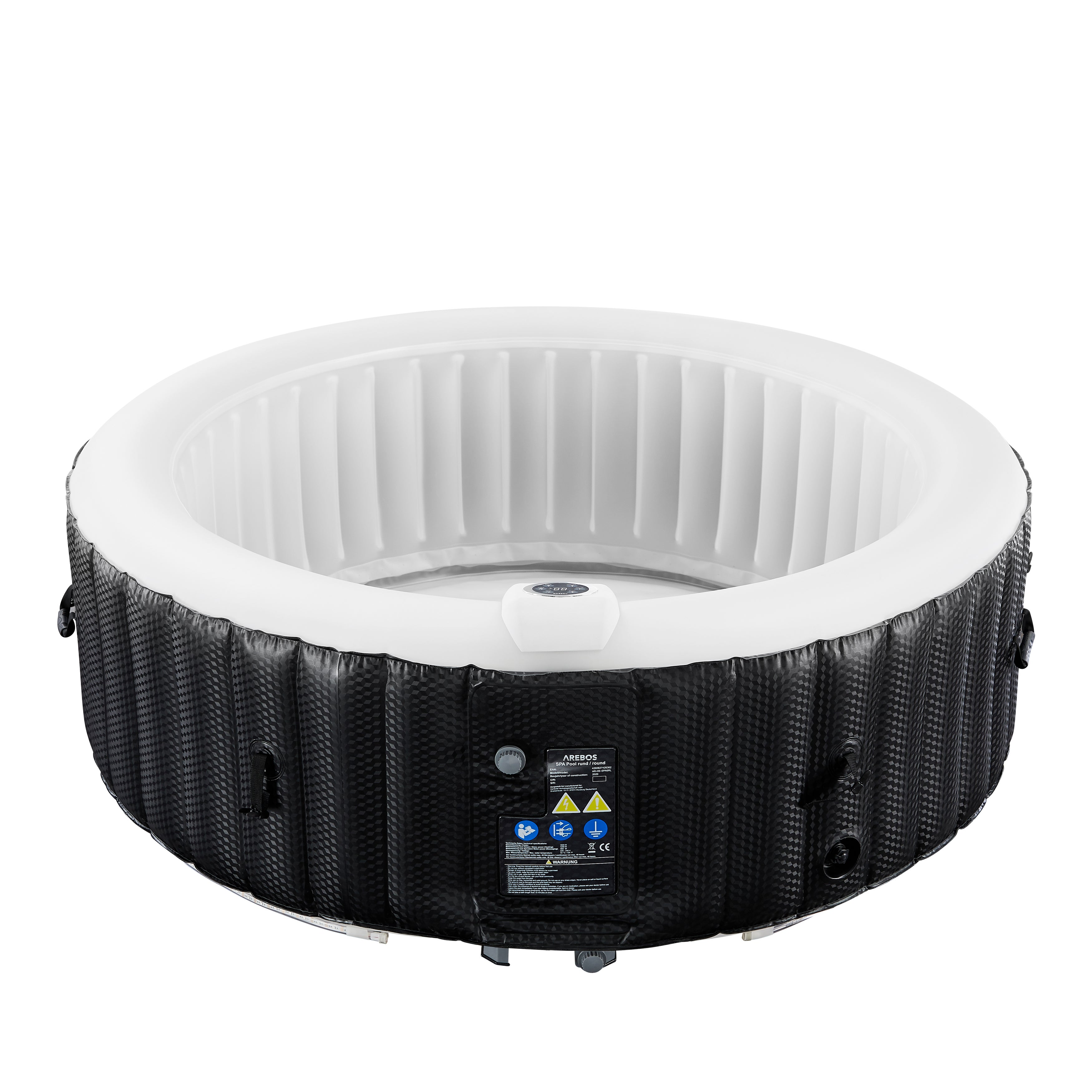 AREBOS Spa Gonflable Gonflable Automatique ⌀ 208 cm 6 Personnes Bande Lumineuse LED 130 Jets de Massage 1000 litres Spa et Bien-être - 8