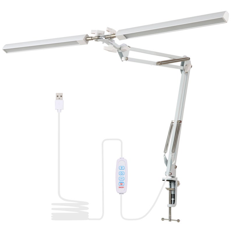 Lampe De Bureau Avec Bras Articul Et Pince Trois Temp ratures De 