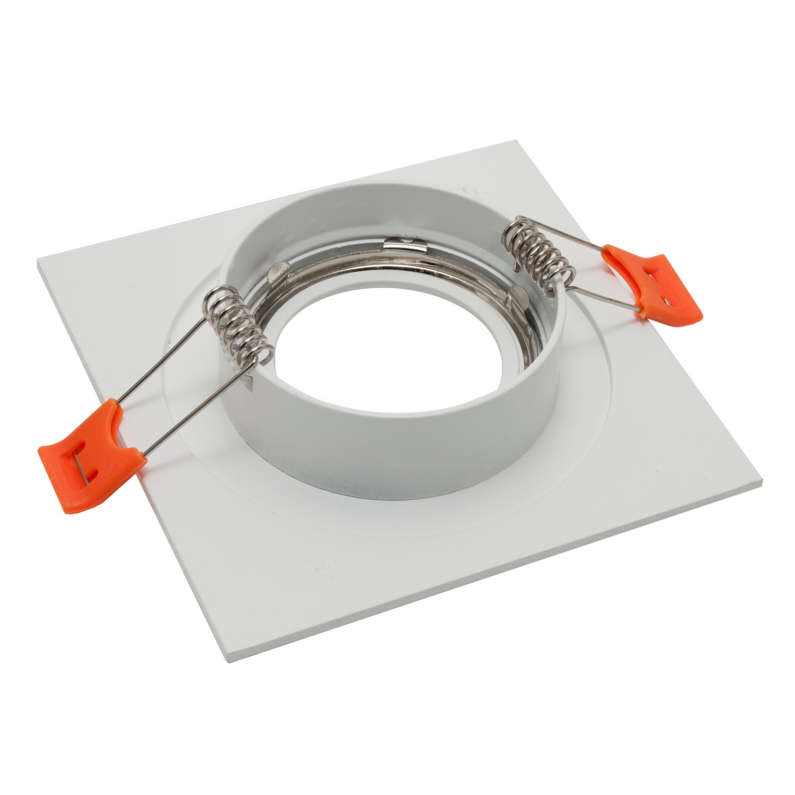 Spot encastré carré trou 65mm paillettes lampe LED RGB GU10 lumière colorée plafond disco bar boutique 230V BLANC RGBW + 3000K - 2