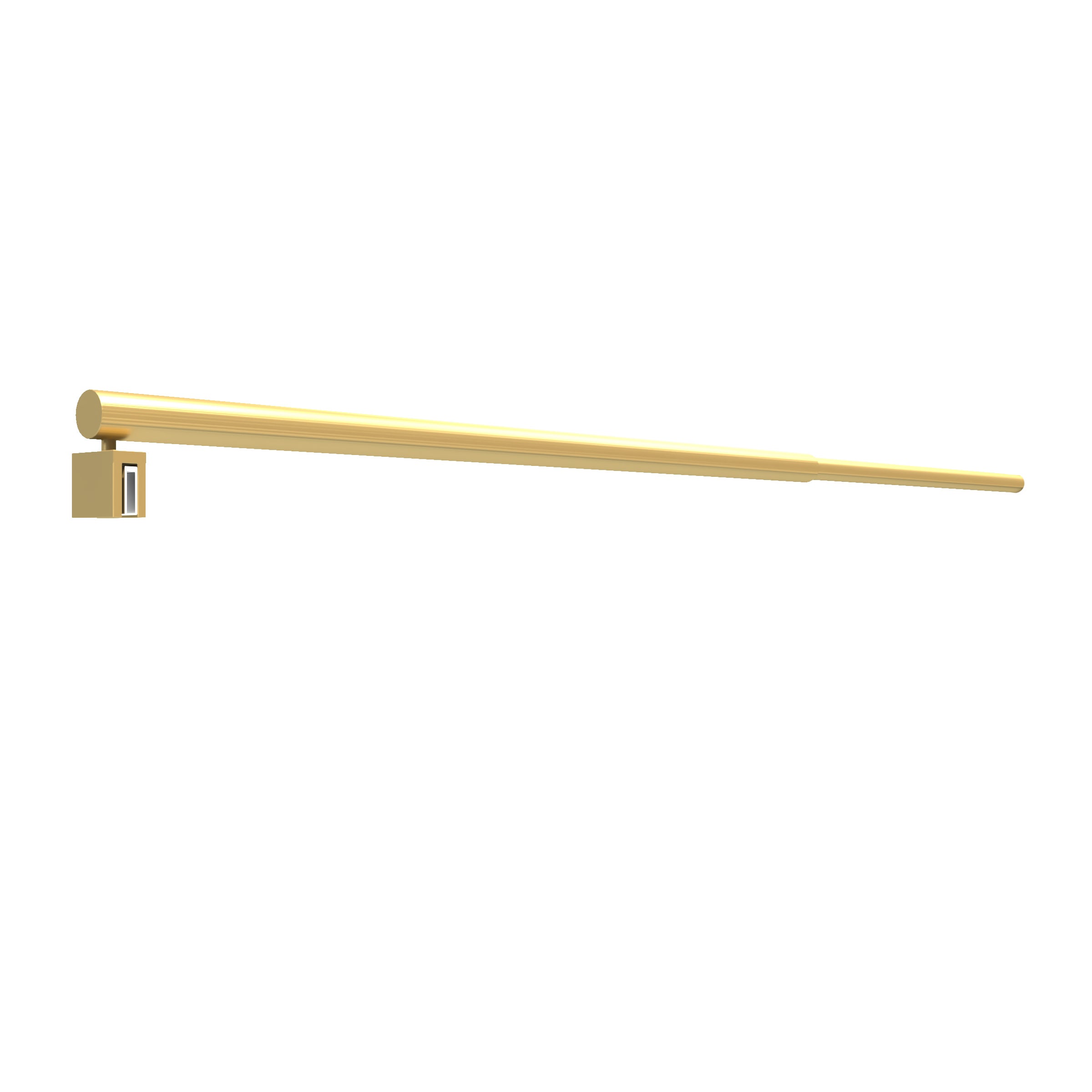Barre de fixation murale OR DORE BROSSE réglable de 70 à 100cm pour paroi de douche FREEDOM 2 GOLD - 3