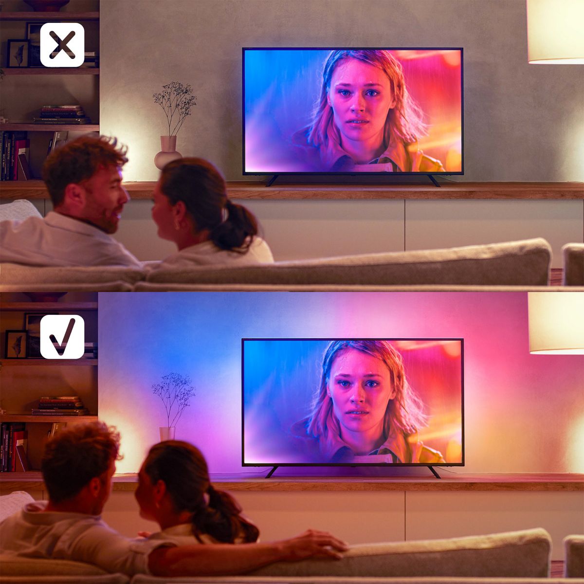 Ruban LED PHILIPS HUE W&C Lightstrip Play Gradient TV 65'' - 7