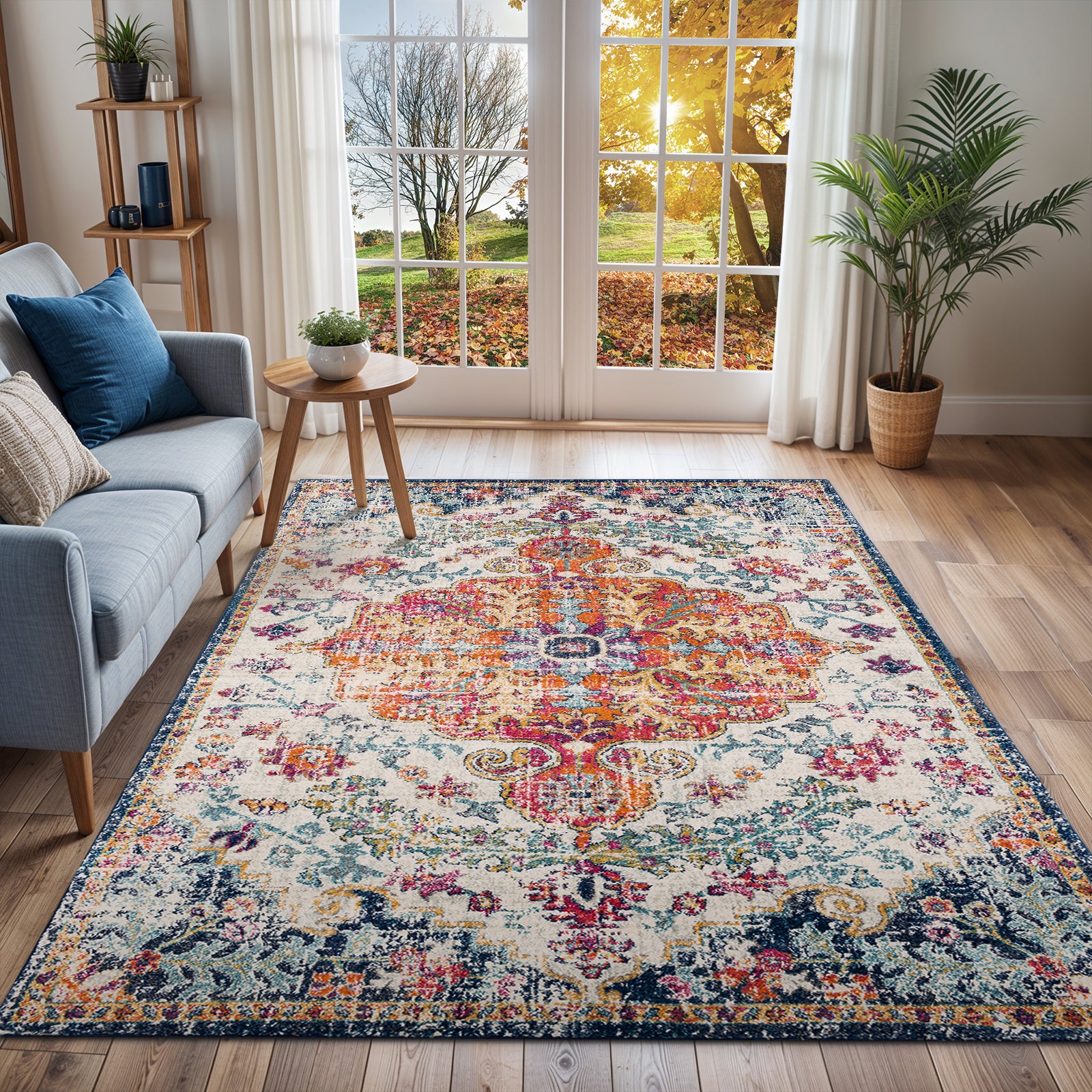 LIVABLISS Tappeto Vintage Orientale Multicolore/Arancione 200x275 cm Lou - 2