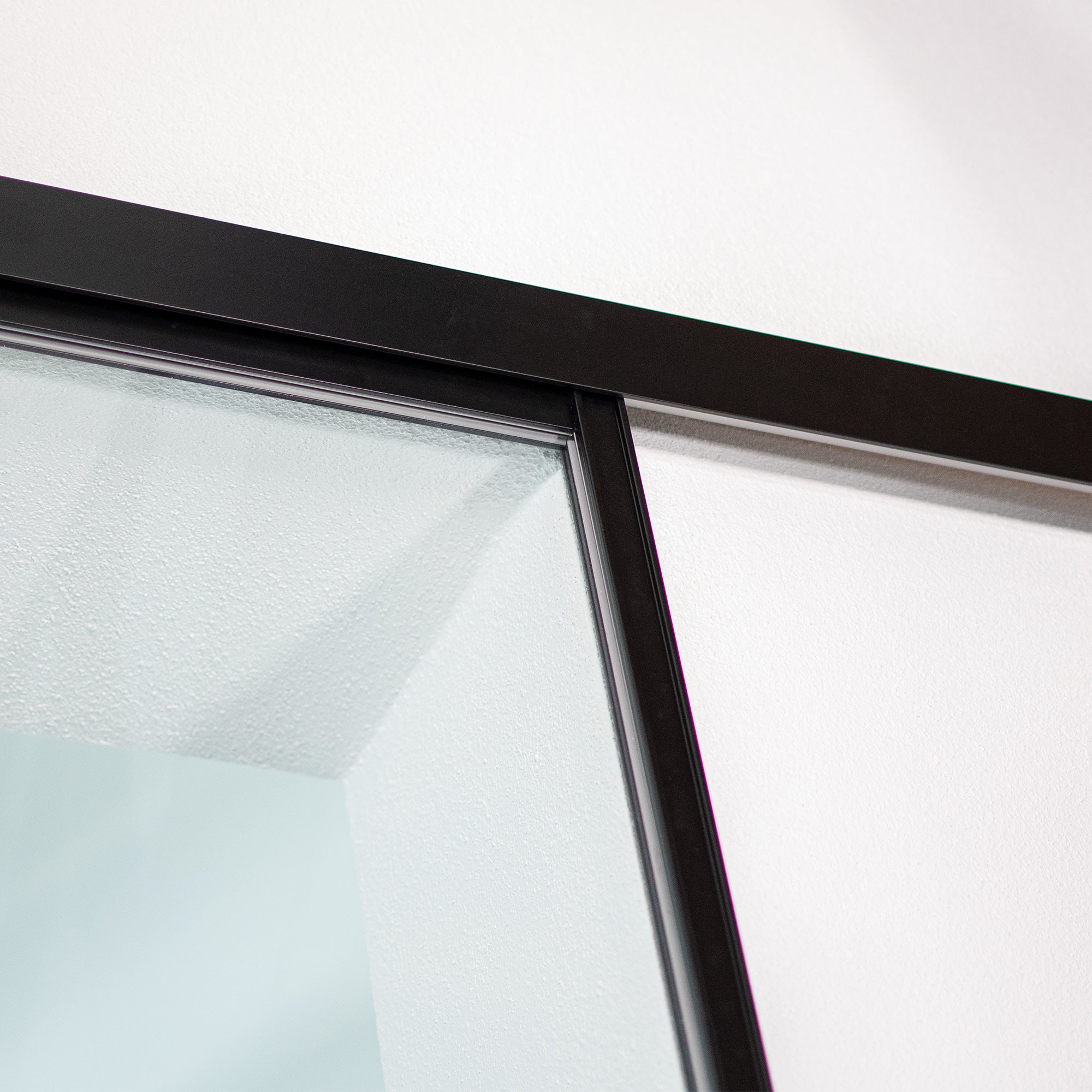 Schulte porte coulissante en verre, 102x220cm, porte coulissante intérieure, porte vitrée verrière, décor industriel noir-double amortisseur softclose - 3
