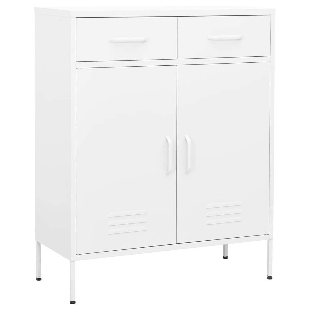 Vidaxl Armario Almacenamiento Acero 80X35x101,5 Cm Blanco , Leroy Merlin