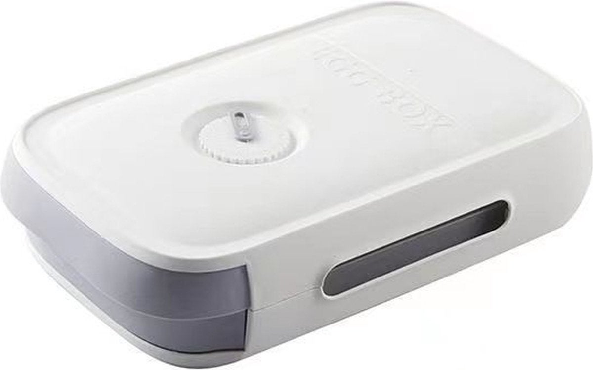 Boîte de rangement pour œufs - Porte-œufs en plastique transparent - Support à œufs pour réfrigérateur - Conteneur de stockage pour œufs - Blanc - 2