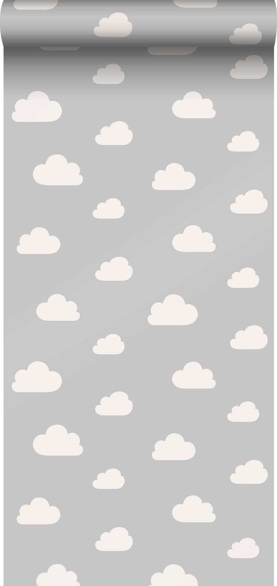Tapeta chmury szarym - 53 cm x 10.05 m - ESTAHOME