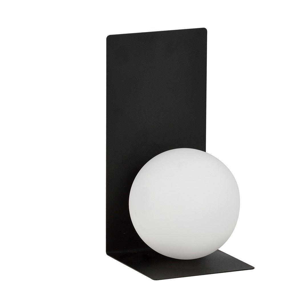Kinkiet ścienny Form czarno-biały 1xE14x10W wym: 30 x 15 cm szkło IP20 Emibig