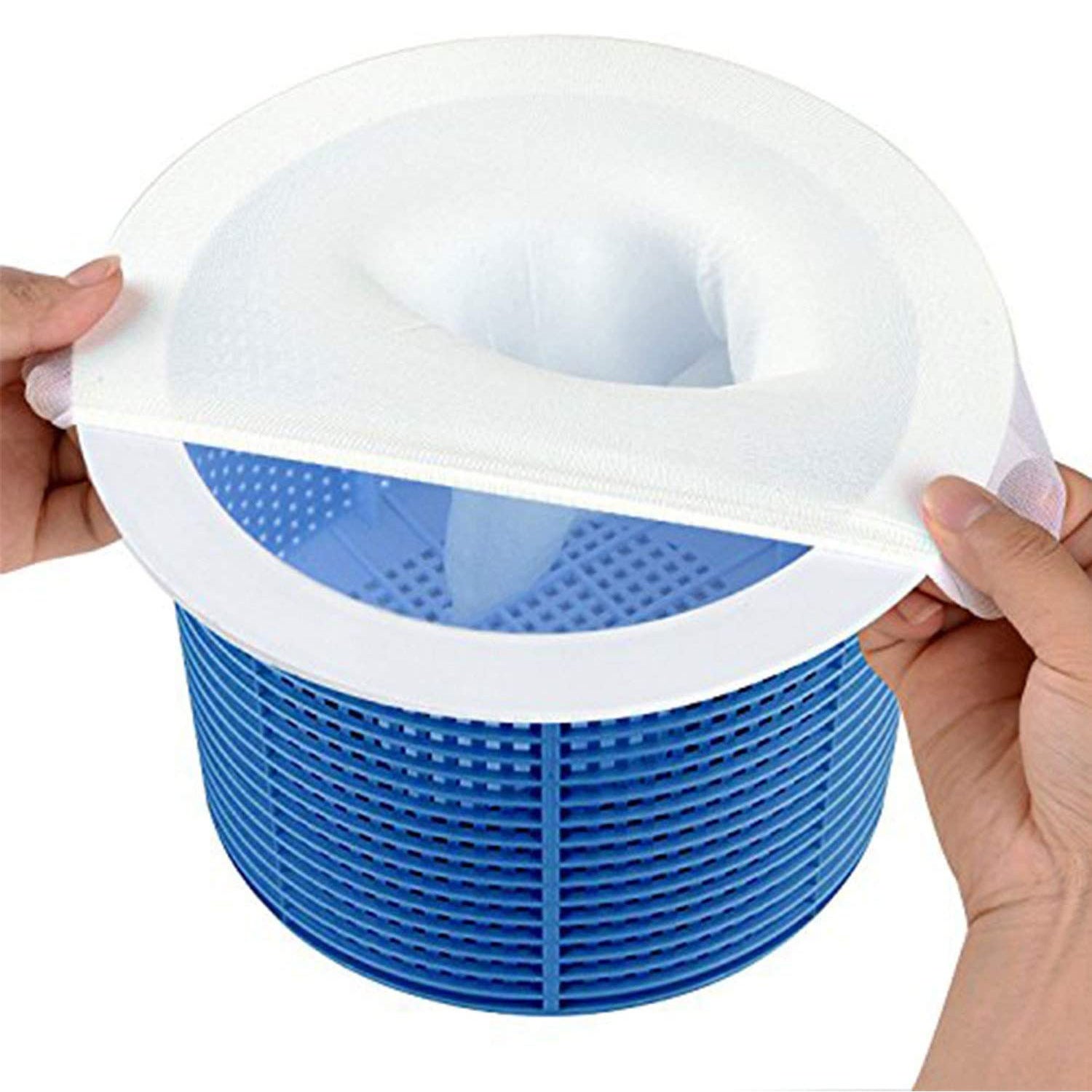 Calcetines para skimmer de piscina (30 unidades) - Nylon súper fino - Reutilizables - Resistentes al polvo - Filtro de piscina - Mantenimiento de pisc - 4