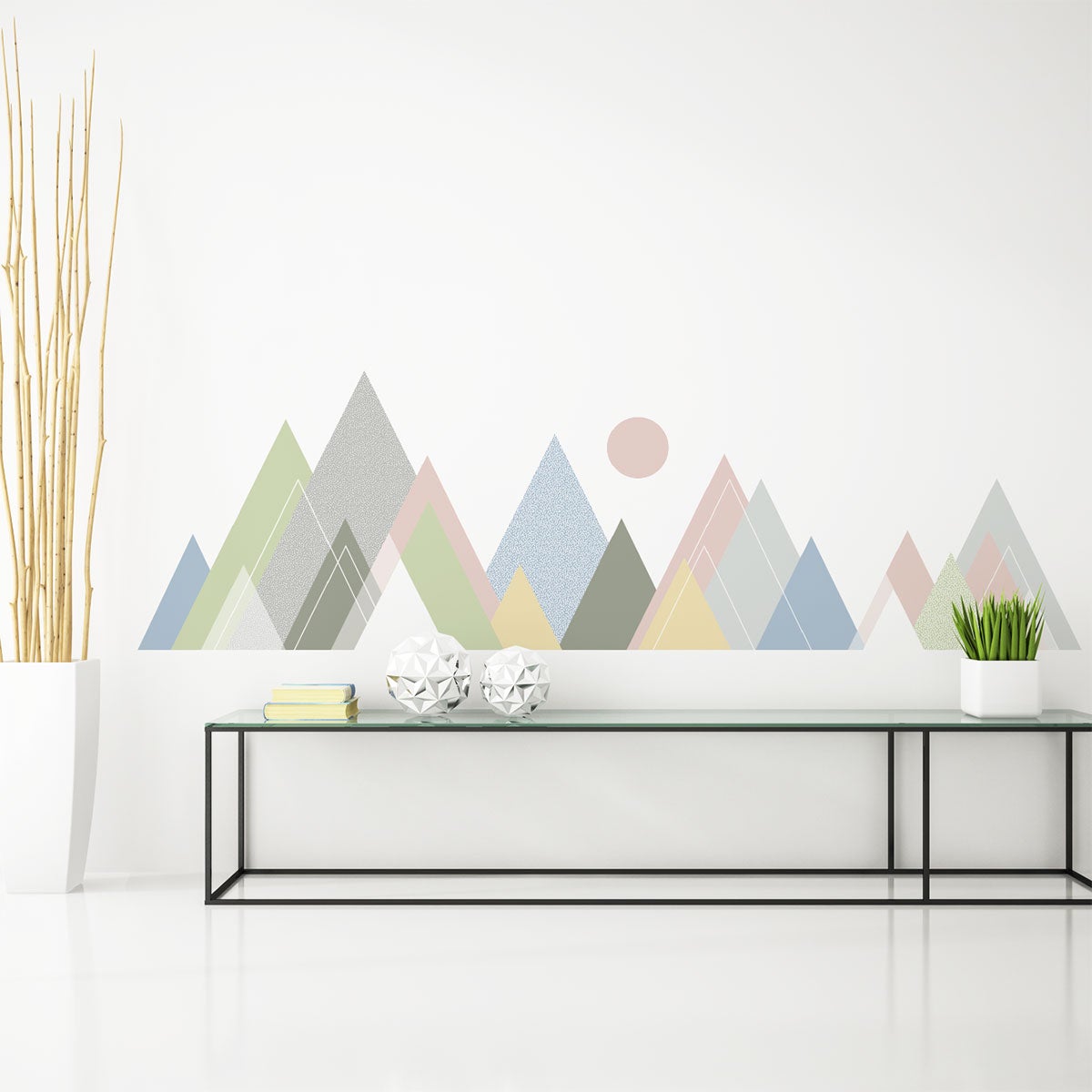 Adesivo montagna scandinavo jura - Sticker adesivo - adesivi murali - 40x60cm - 6