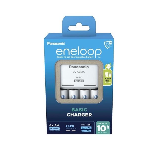 Bloc chargeur NiMH avec accus Panasonic Basic BQ-CC51 + 4x eneloop AA
