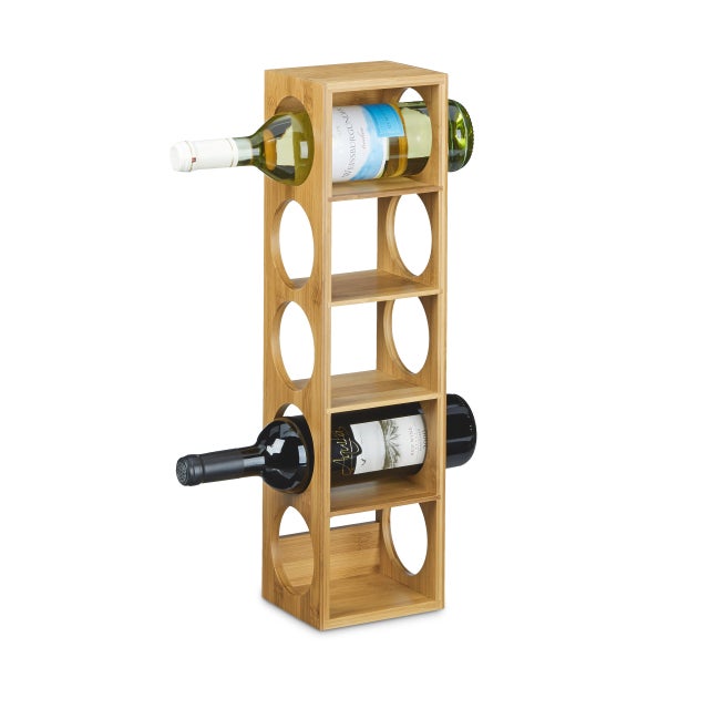 Stefanplast Casier à Bouteilles Pour 12 Bouteilles - Marron Élégant - 40 X 30 X 35 Cm - Fabriqué En Italie