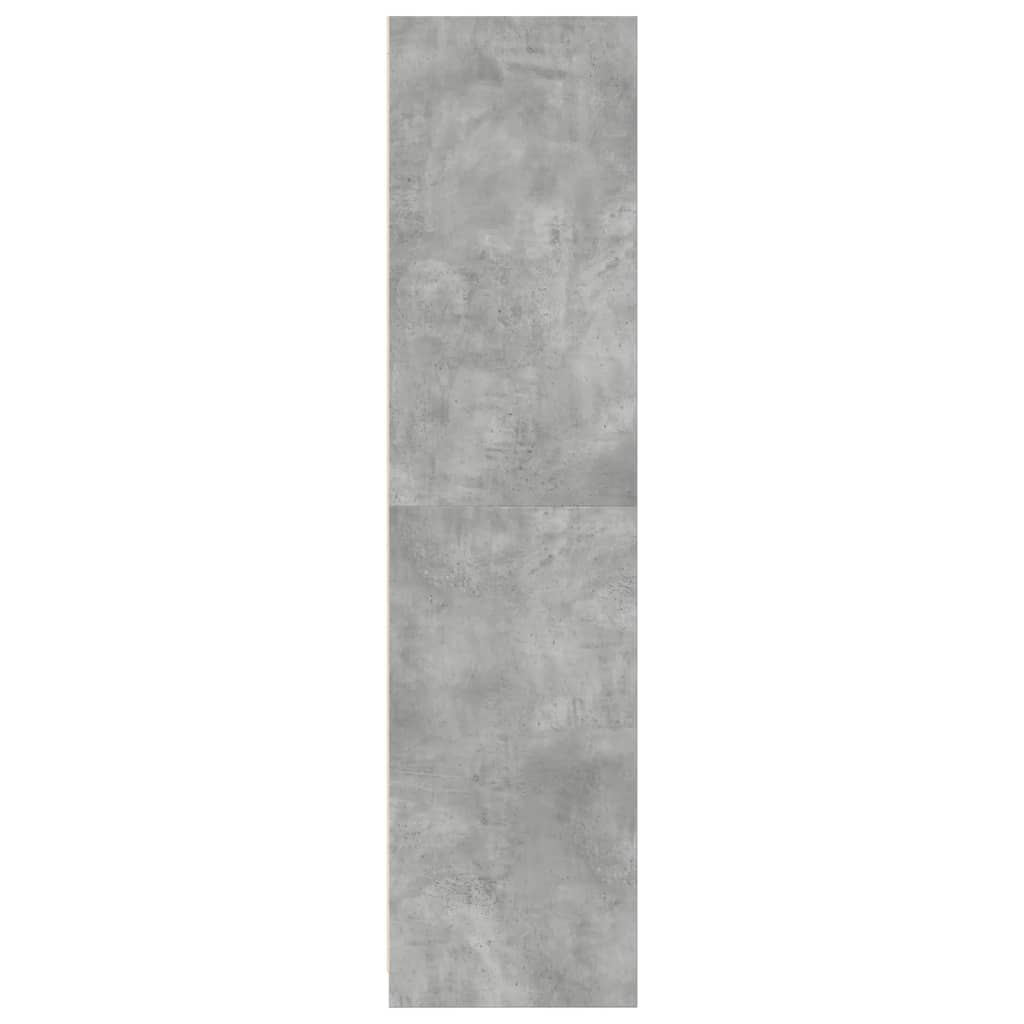Armário de compensado cinza concreto 100x50x200 cm - COMFORTXL - 5