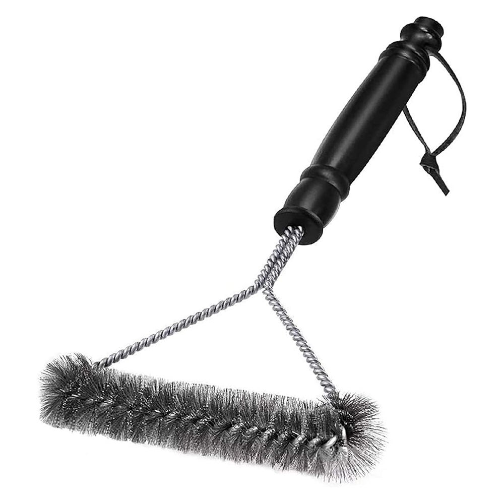 Brosse Nettoyage Grille Barbecue - Éponge Maille, Taille 14x9cm, Rouge/noir, Facile à Utiliser