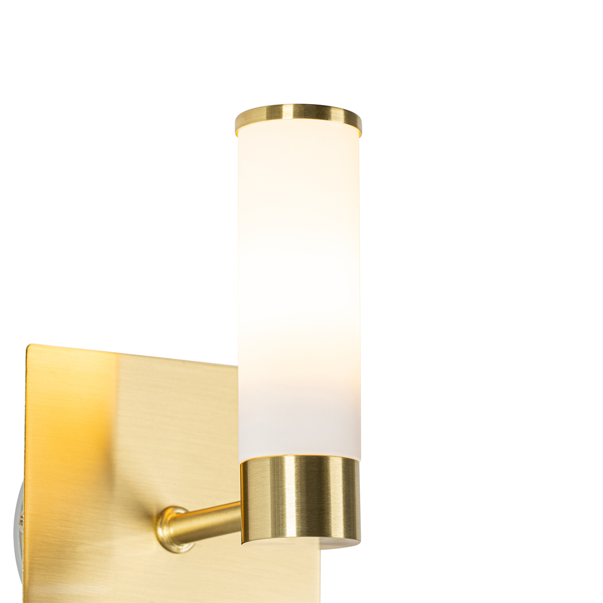 Applique Murale Intérieure Dorée QAZQA Jerre - Applique LED Design D' Intérieur Pour Salle De Bain - 1 Grande Applique Murale