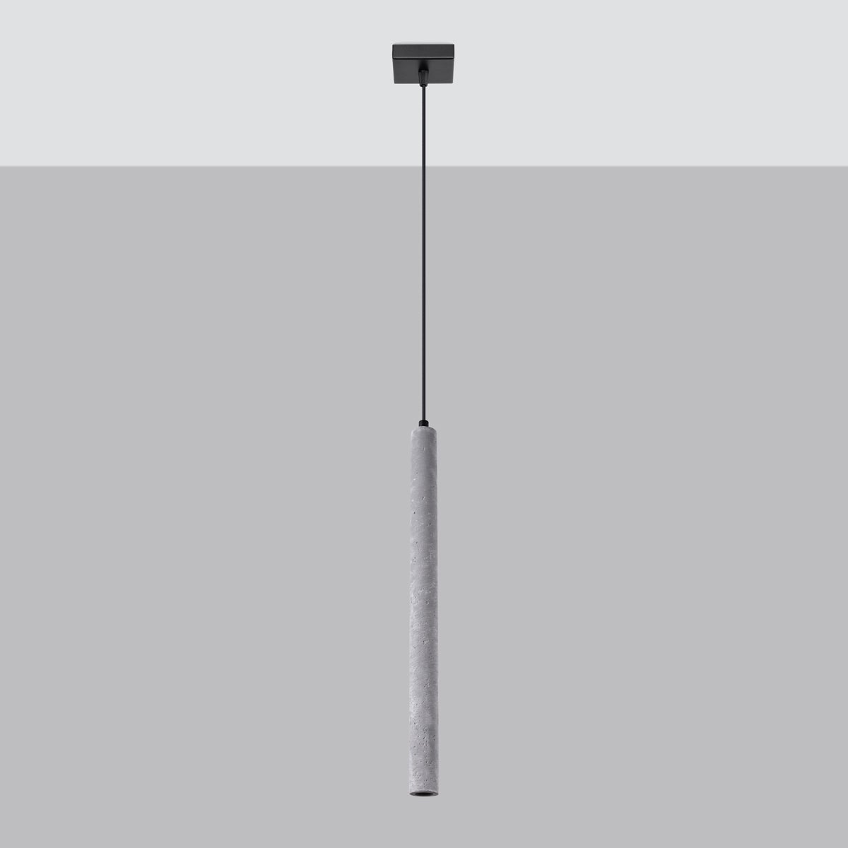Lampa wisząca BRILL 1 beton LED 4000K - 8x8x120cm Sollux