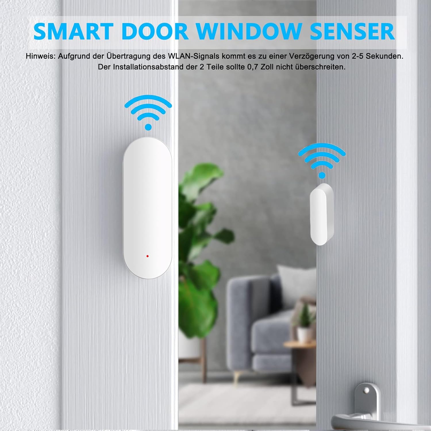 Sensore Porta/finestra Tuya ZigBee WiFi, Allarme Intelligente Per Casa, Compatibile Alexa Google Home