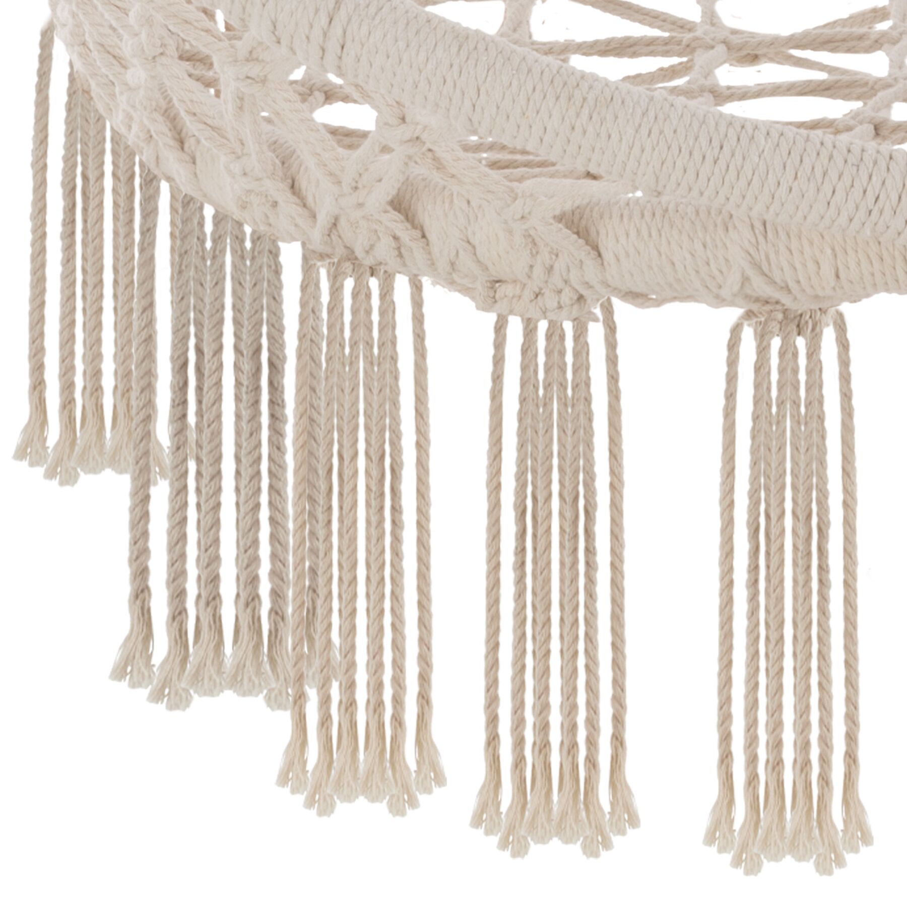 Tectake Fauteuil suspendu Samira - beige - 8