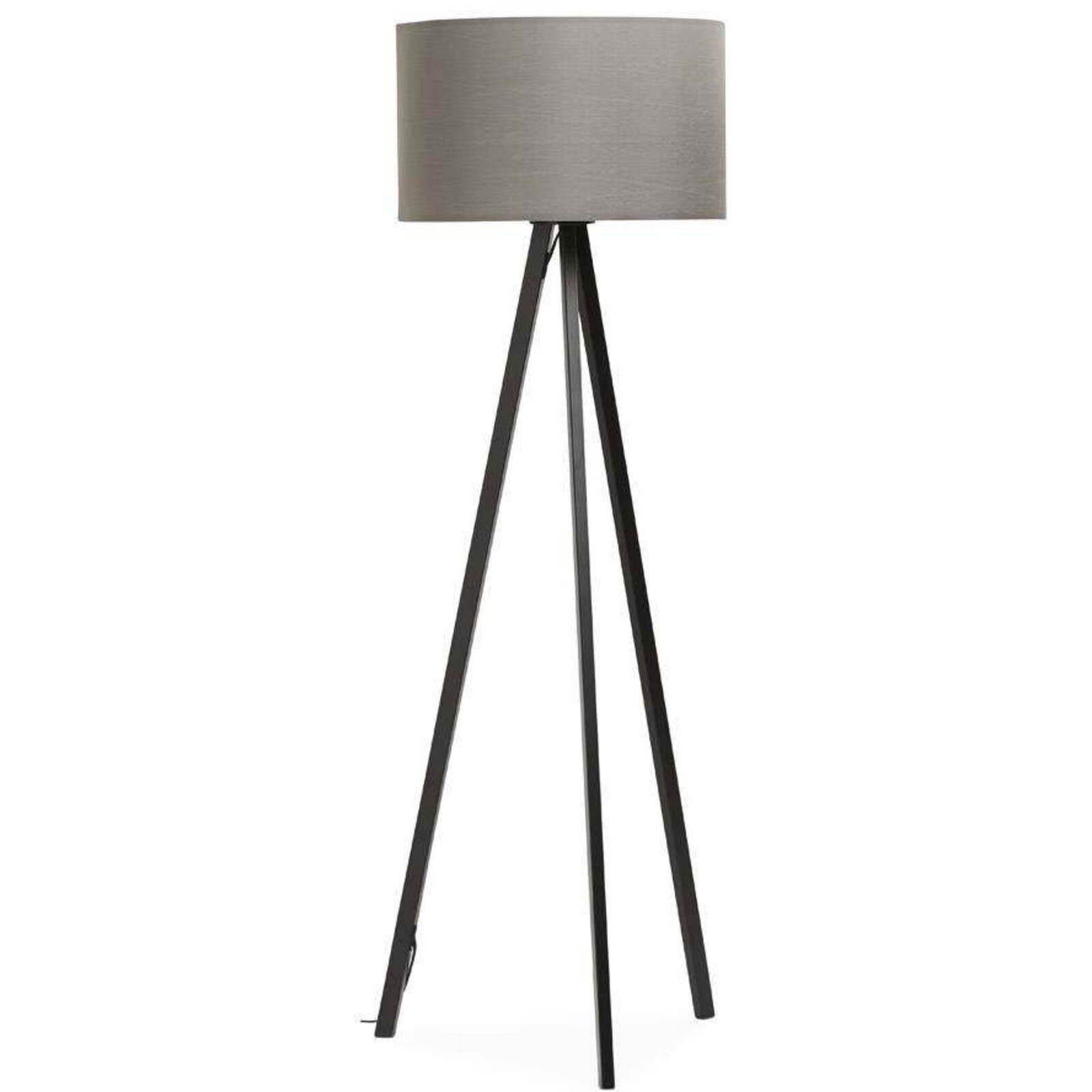 Lampadaire design trivet I 55 x 55 x 159 cm Gris, noir | Leroy Merlin