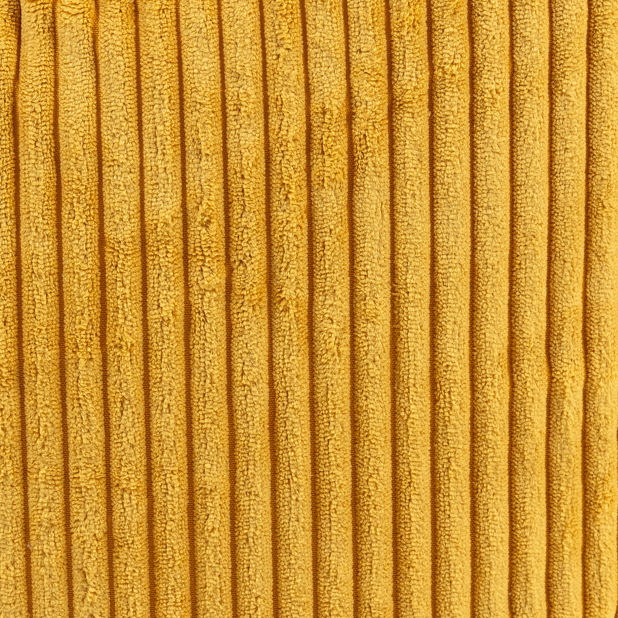 Lot de 2 poufs fauteuils enfant Icon velours côtelé jaune ocre, chambre, salon, 55x55xcm Oeko-Tex® - 7