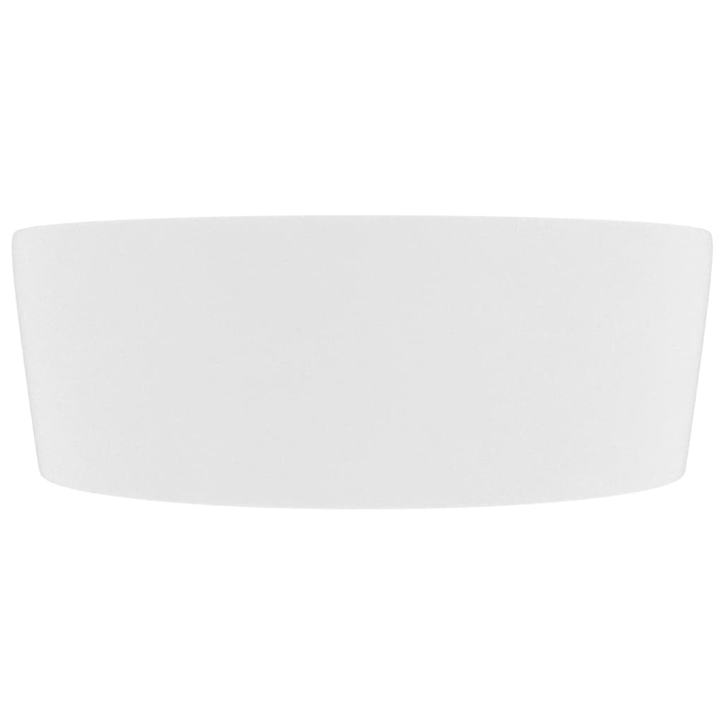 Lavabo de luxe avec trop-plein Blanc mat 36x13 cm Céramique vidaXL - 5