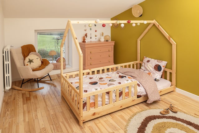 Housse de couette réversible + 1 taie d’oreiller – 140 x 200 cm – Coton 57 fils – SKY DREAM