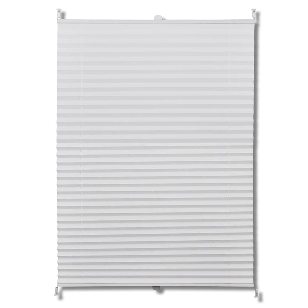 Biała plisowana roleta perska 60 x 125 cm