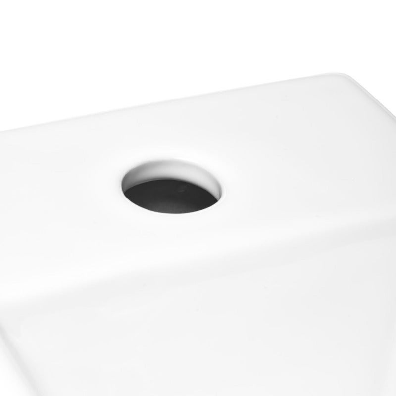 Brevis Lave-mains suspendu avec trou pour robinetterie à gauche, 40,5x20,5x10,5cm (SATBRE4020SL) - 3