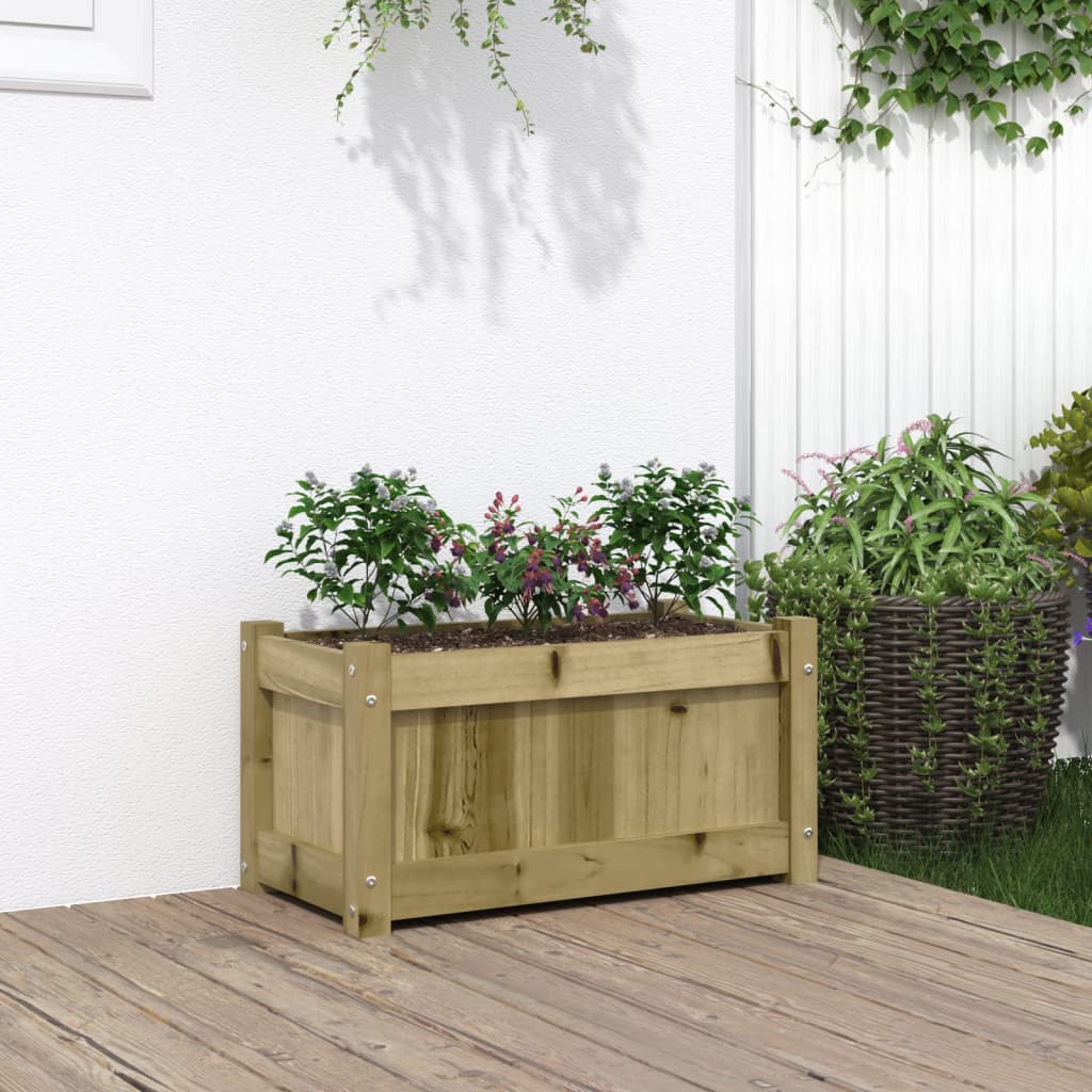 Jardinière - Pot De Fleurs - Bac à Fleurs 60x31x31 cm bois de pin n1344l - 2