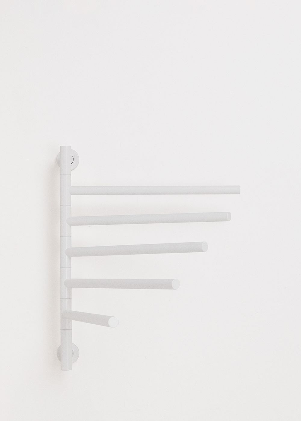 WARM TOWEL MINIMAL - Scaldasalviette elettrico con barre girevoli 180 Bianco - 7