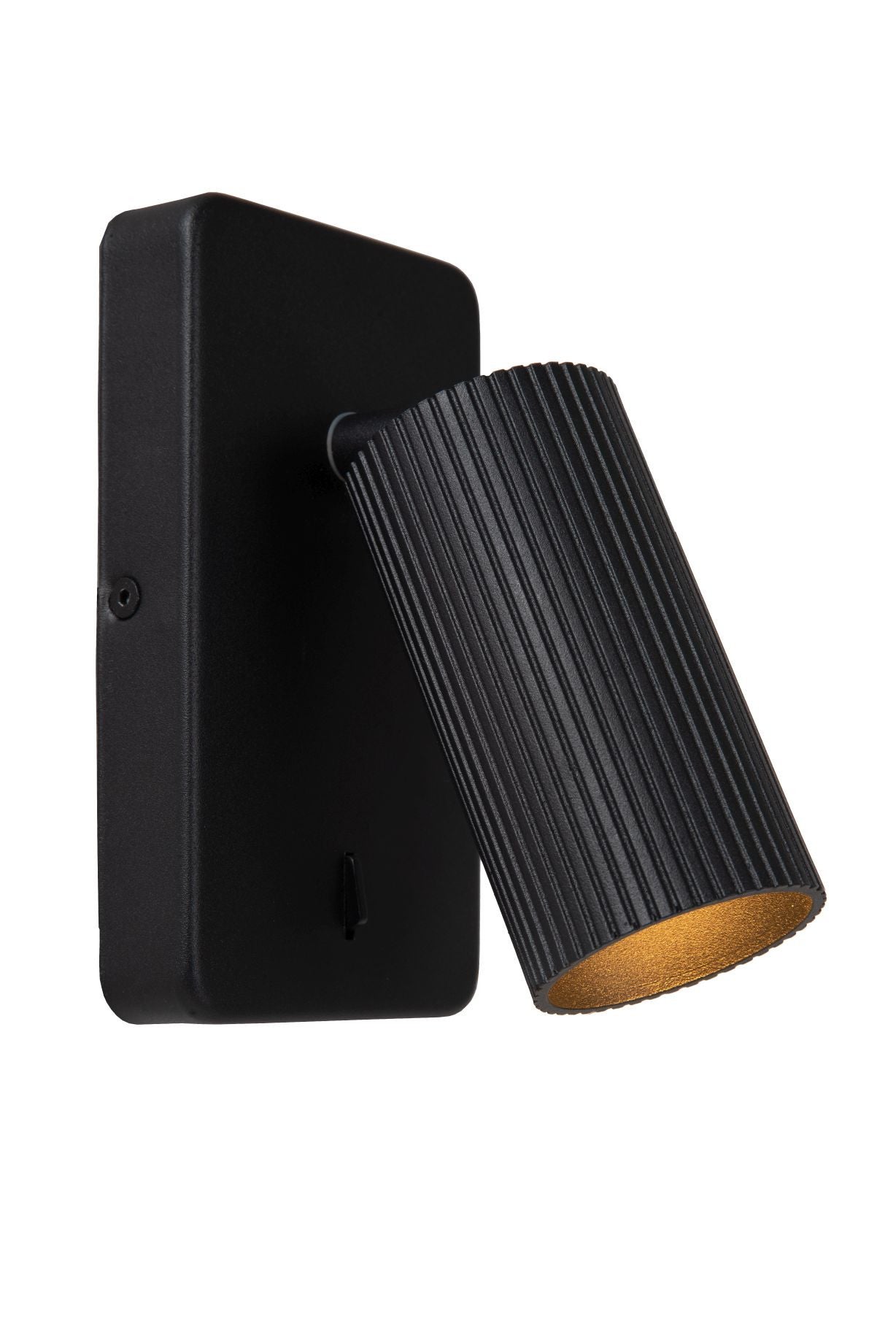 Kinkiet CLUBS czarny 1xGU10x40W aluminium wym:16x9x14,9cm IP20 Lucide