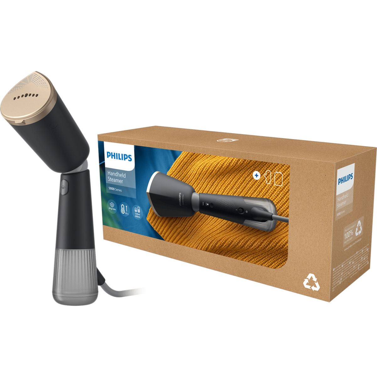 Défroisseur vapeur PHILIPS STH5030/80 steamer noir - 7