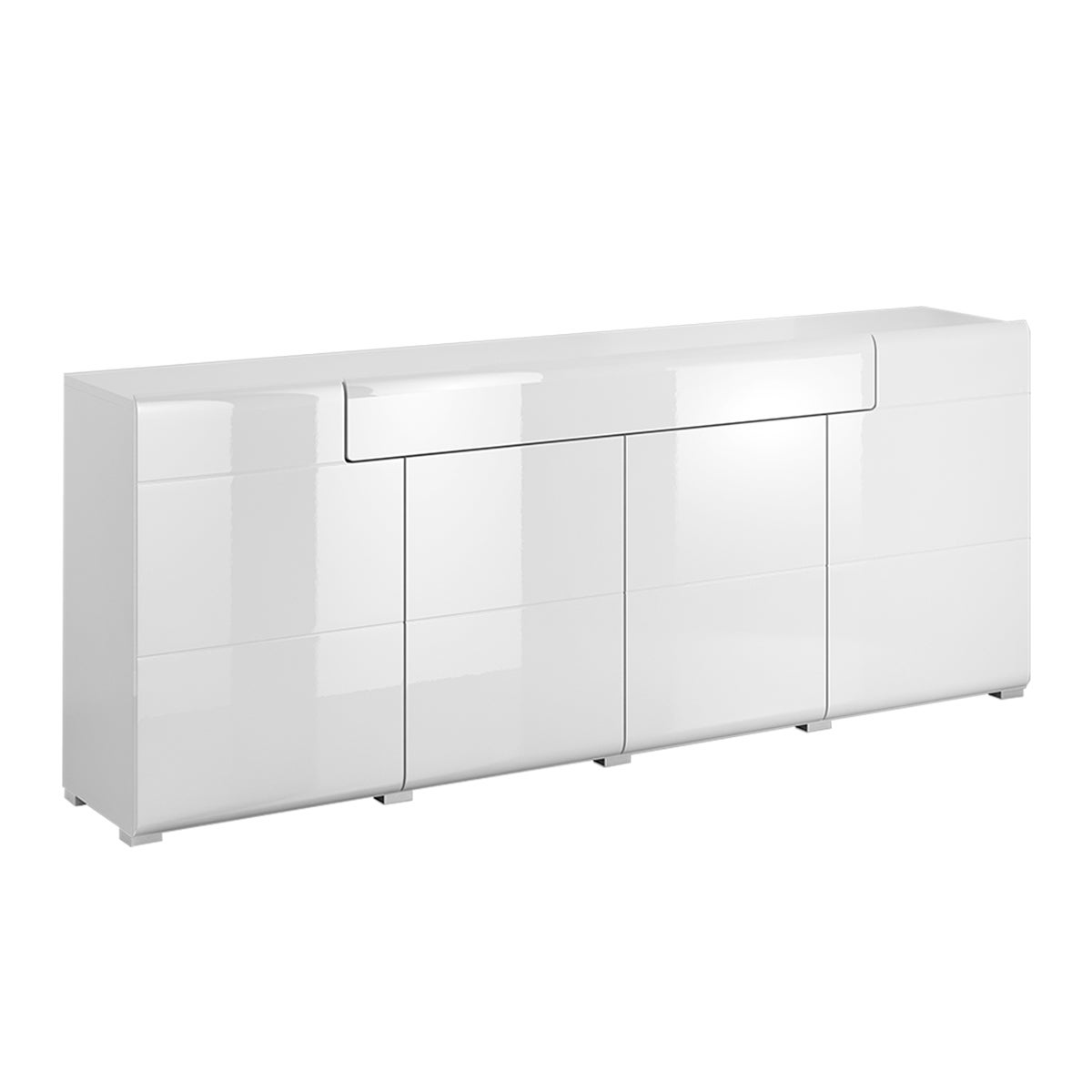 Komoda 210 TOLEDO 4D1S biała połysk