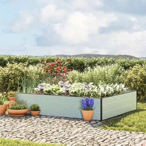 150 x 195 x 39 cm Grzadka podwyzszona, aluminium anodowane